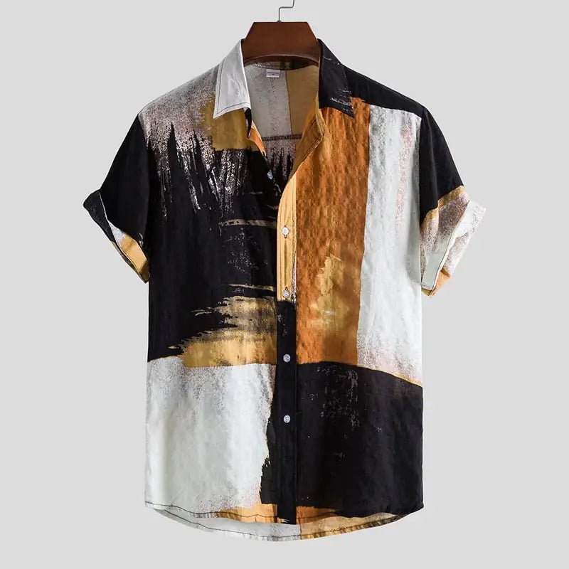 Men's Summer Printed Shirts - mrbonnystore - mrbonnystore - Amarela - 01 - #product_title# - Men's Summer Printed Shirts - My Store - #store_name# - #Category# - #Product Name#