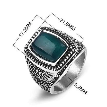 Men's Square Charm Ring - mrbonnystore - mrbonnystore - 678265_JLNLUEK - #product_title# - Men's Square Charm Ring - #store_name# - #Category# - #Product Name#