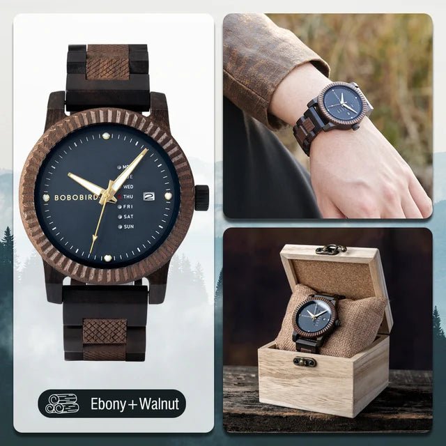 Men's Wooden Wristwatches Quartz Watch - mrbonnystore - mrbonnystore - 1257361_ZRSEHLE - #product_title# - Men's Wooden Wristwatches Quartz Watch - My Store - #store_name# - #Category# - #Product Name#