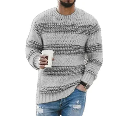 Men's Striped Knit Pullover - mrbonnystore - mrbonnystore - DPC97VLUP - #product_title# - Men's Striped Knit Pullover - My Store - #store_name# - #Category# - #Product Name#