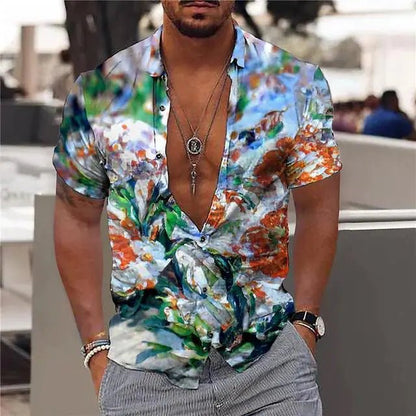 Summer Hawaiian Floral Shirts For Men - mrbonnystore - mrbonnystore - 1092696_CL34MVS - #product_title# - Summer Hawaiian Floral Shirts For Men - #store_name# - #Category# - #Product Name#