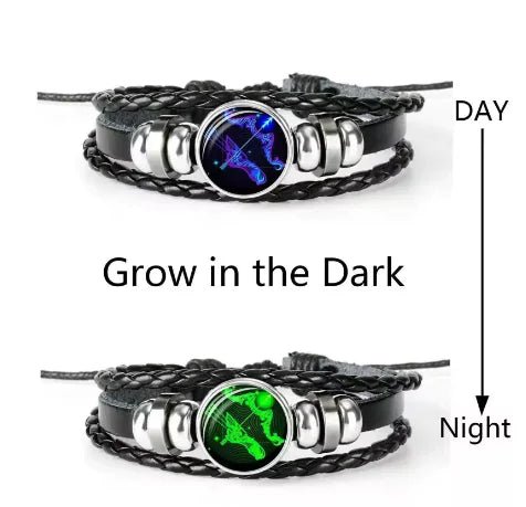 Luminous Zodiac Constellation Braided Couples Leather Bracelet for Men - mrbonnystore - mrbonnystore - L99AT29 - #product_title# - Luminous Zodiac Constellation Braided Couples Leather Bracelet for Men - My Store - #store_name# - #Category# - #Product Name#