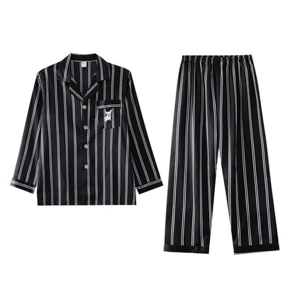 Men's Designer Ice Silk Pajama Set - mrbonnystore - mrbonnystore - 819589_OOPPXS5 - #product_title# - Men's Designer Ice Silk Pajama Set - #store_name# - #Category# - #Product Name#