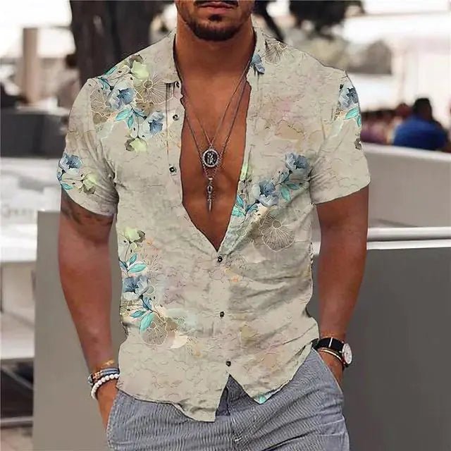 Summer Hawaiian Floral Shirts For Men - mrbonnystore - mrbonnystore - 1092696_Q1VZUBU - #product_title# - Summer Hawaiian Floral Shirts For Men - #store_name# - #Category# - #Product Name#