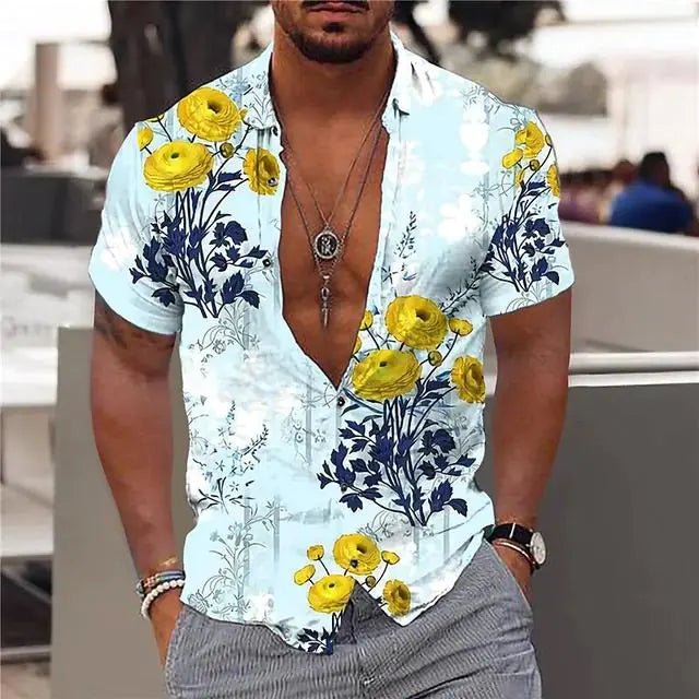 Summer Hawaiian Floral Shirts For Men - mrbonnystore - mrbonnystore - 1092696_RZMTPLL - #product_title# - Summer Hawaiian Floral Shirts For Men - #store_name# - #Category# - #Product Name#