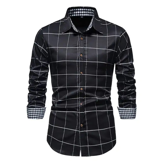 Patchwork Formal Shirts for Men - mrbonnystore - mrbonnystore - 760543_WKRAAAN - #product_title# - Patchwork Formal Shirts for Men - #store_name# - #Category# - #Product Name#