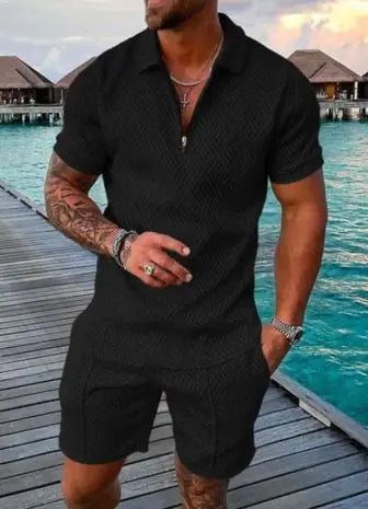 Men's Casual Short Sleeve Lapel Shirt And Shorts Set - mrbonnystore - mrbonnystore - 3CY0J691I - #product_title# - Men's Casual Short Sleeve Lapel Shirt And Shorts Set - My Store - #store_name# - #Category# - #Product Name#