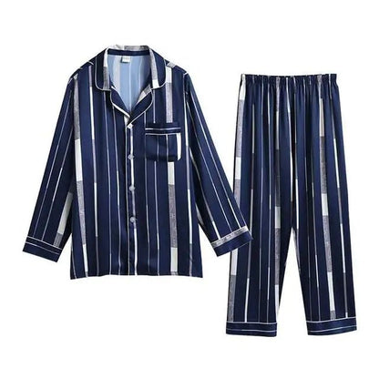 Men's Designer Ice Silk Pajama Set - mrbonnystore - mrbonnystore - 819589_NAO73JR - #product_title# - Men's Designer Ice Silk Pajama Set - #store_name# - #Category# - #Product Name#