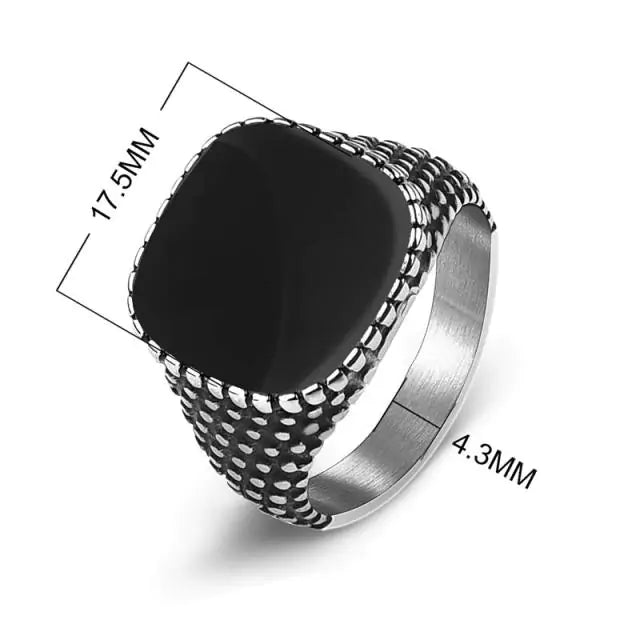 Men's Square Charm Ring - mrbonnystore - mrbonnystore - 678265_PUIDM2J - #product_title# - Men's Square Charm Ring - #store_name# - #Category# - #Product Name#