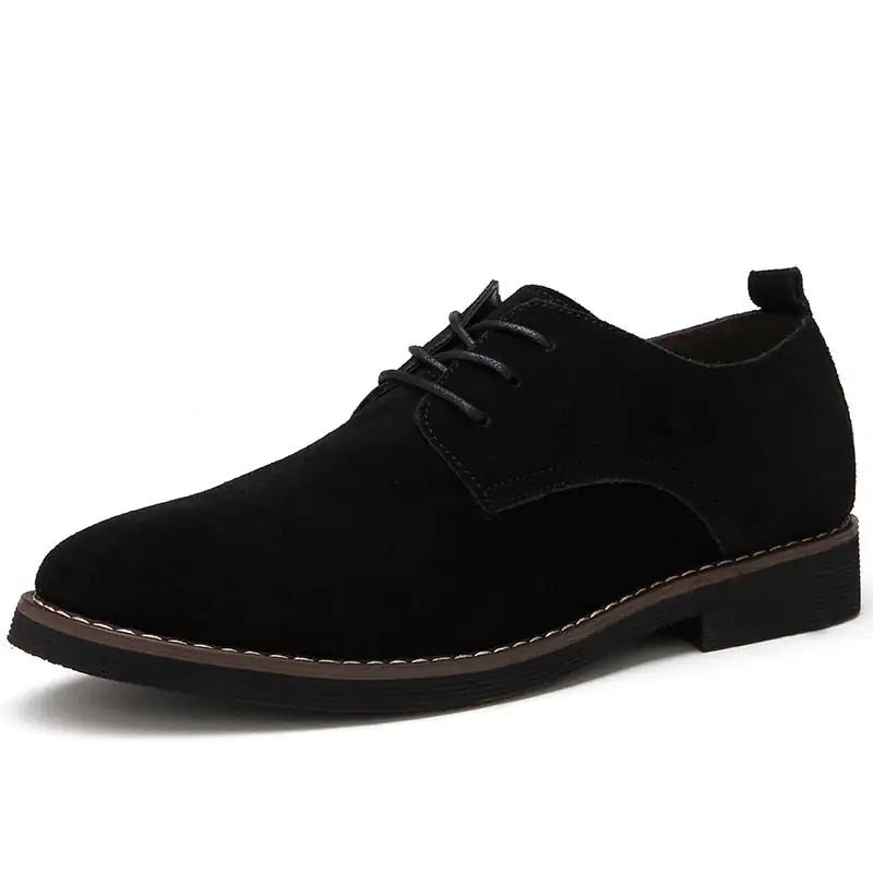 The Roxida - Suede Leather Oxford Shoes For Men - mrbonnystore - mrbonnystore - 2251832755553398 - Black men flats - 8 - #product_title# - The Roxida - Suede Leather Oxford Shoes For Men - My Store - #store_name# - #Category# - #Product Name#