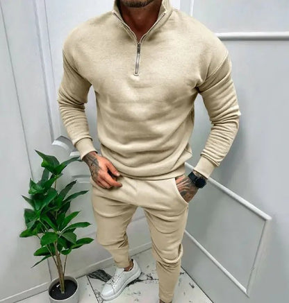 Men's Casual Fleece - lined Solid Color Top And Trousers Suit - mrbonnystore - mrbonnystore - ZQ0ZRGU8S - #product_title# - Men's Casual Fleece - lined Solid Color Top And Trousers Suit - My Store - #store_name# - #Category# - #Product Name#