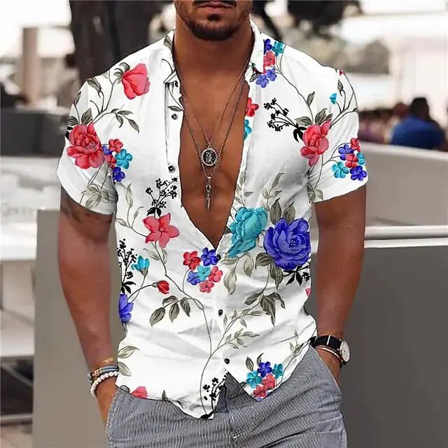 Summer Hawaiian Floral Shirts For Men - mrbonnystore - mrbonnystore - 1092696_ZPF0FXE - #product_title# - Summer Hawaiian Floral Shirts For Men - #store_name# - #Category# - #Product Name#