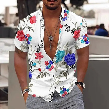 Summer Hawaiian Floral Shirts For Men - mrbonnystore - mrbonnystore - 1092696_4OUCZBJ - #product_title# - Summer Hawaiian Floral Shirts For Men - #store_name# - #Category# - #Product Name#