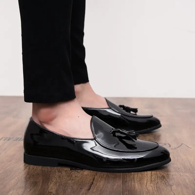 il Lussone - Italian Style Patent Leather Loafers for Men - mrbonnystore - mrbonnystore - 4000659559809 - cx7601 - lanse - 8 - #product_title# - il Lussone - Italian Style Patent Leather Loafers for Men - My Store - #store_name# - #Category# - #Product Name#