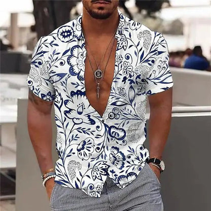 Summer Hawaiian Floral Shirts For Men - mrbonnystore - mrbonnystore - 1092696_COGDKYG - #product_title# - Summer Hawaiian Floral Shirts For Men - #store_name# - #Category# - #Product Name#