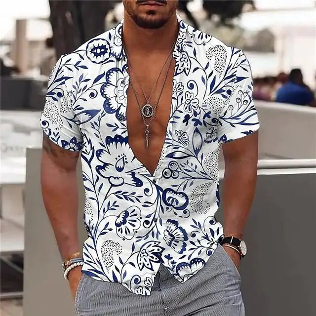 Summer Hawaiian Floral Shirts For Men - mrbonnystore - mrbonnystore - 1092696_N7OJUBT - #product_title# - Summer Hawaiian Floral Shirts For Men - #store_name# - #Category# - #Product Name#