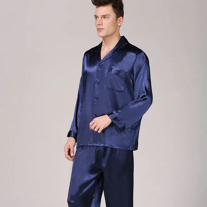 Men's Designer Ice Silk Pajama Set - mrbonnystore - mrbonnystore - 819589_EUONH6W - #product_title# - Men's Designer Ice Silk Pajama Set - #store_name# - #Category# - #Product Name#