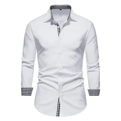 Patchwork Formal Shirts for Men - mrbonnystore - mrbonnystore - 760543_QCEAVZS - #product_title# - Patchwork Formal Shirts for Men - #store_name# - #Category# - #Product Name#