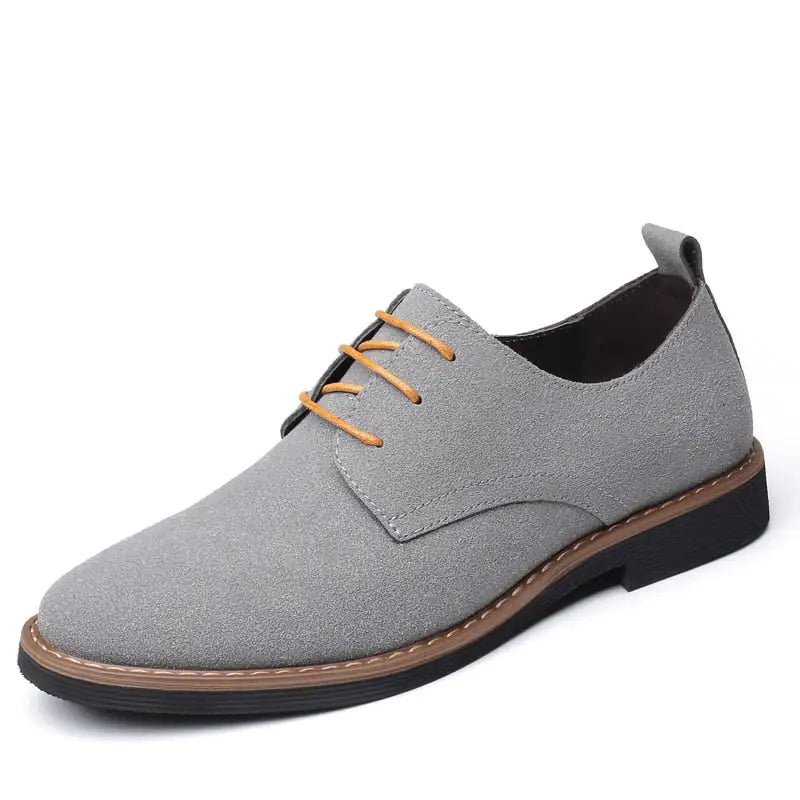 The Roxida - Suede Leather Oxford Shoes For Men - mrbonnystore - mrbonnystore - 2251832755553398 - Blue men flats - 8.5 - #product_title# - The Roxida - Suede Leather Oxford Shoes For Men - My Store - #store_name# - #Category# - #Product Name#