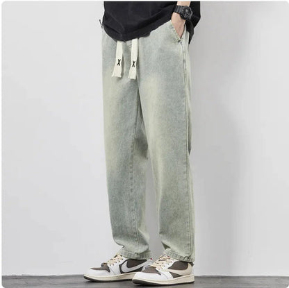 Men's Summer Wide - Leg Drawstring Jeans - mrbonnystore - mrbonnystore - 1SPS7LO1O - #product_title# - Men's Summer Wide - Leg Drawstring Jeans - My Store - #store_name# - #Category# - #Product Name#