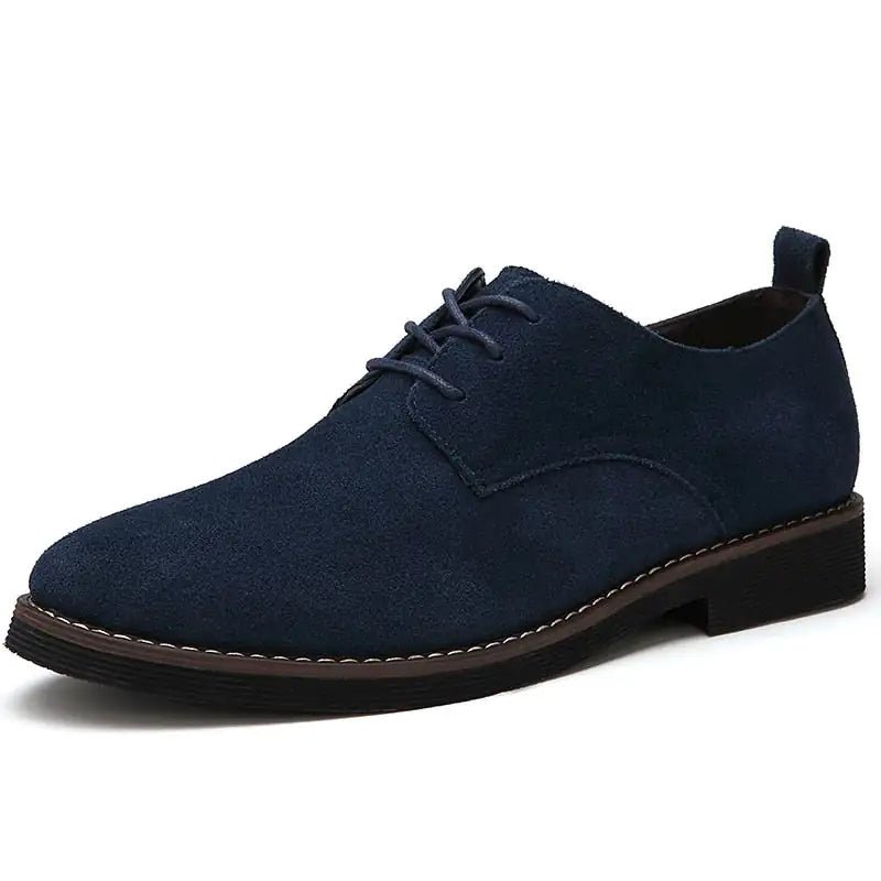 The Roxida - Suede Leather Oxford Shoes For Men - mrbonnystore - mrbonnystore - 2251832755553398 - Blue men flats - 7 - #product_title# - The Roxida - Suede Leather Oxford Shoes For Men - My Store - #store_name# - #Category# - #Product Name#