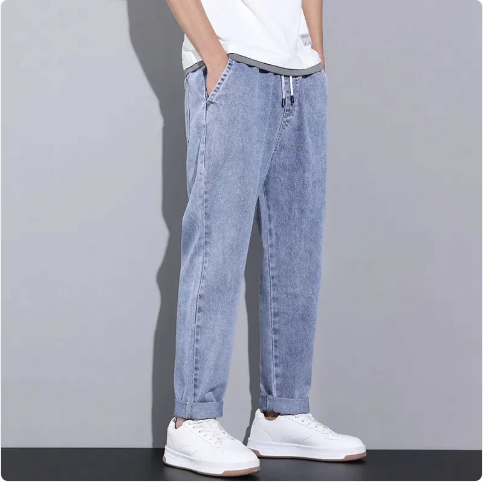 Men's Summer Wide - Leg Drawstring Jeans - mrbonnystore - mrbonnystore - FGWXBUEDP - #product_title# - Men's Summer Wide - Leg Drawstring Jeans - My Store - #store_name# - #Category# - #Product Name#