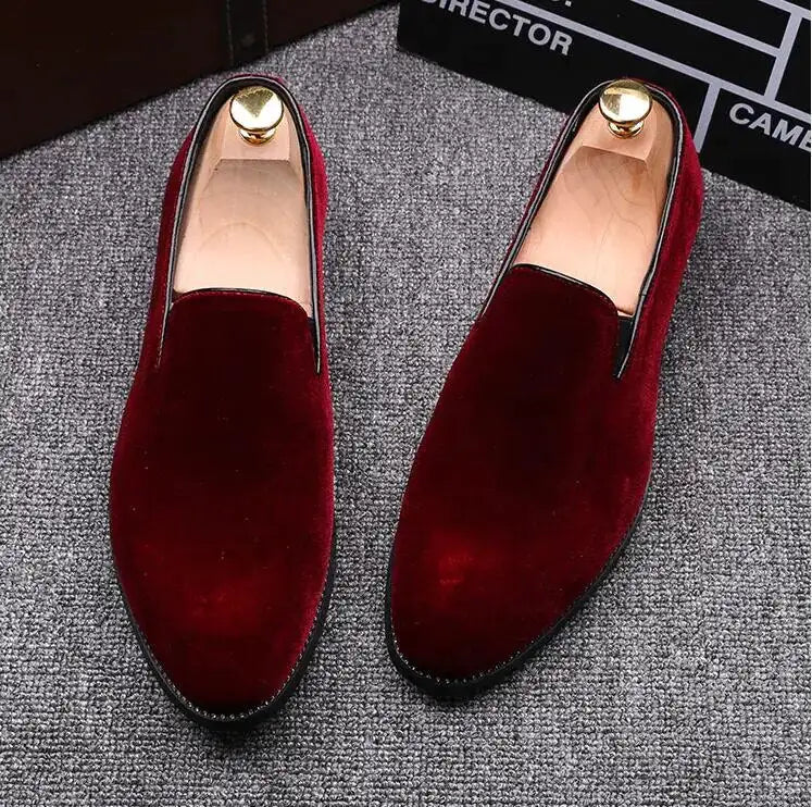 Red Bottom Suede Loafers for Men - mrbonnystore - mrbonnystore - 1005003209106483 - Red - 39 - #product_title# - Red Bottom Suede Loafers for Men - My Store - #store_name# - #Category# - #Product Name#