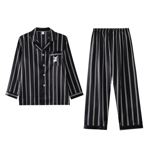 Men's Designer Ice Silk Pajama Set - mrbonnystore - mrbonnystore - 819589_W4YQI2I - #product_title# - Men's Designer Ice Silk Pajama Set - #store_name# - #Category# - #Product Name#