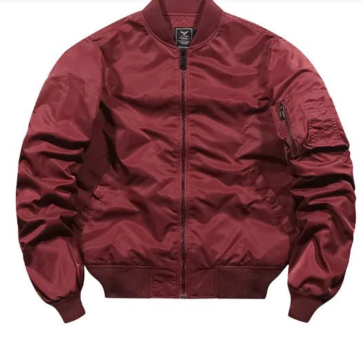 Solid Men's Autumn and Winter Bomber Jacket - mrbonnystore - mrbonnystore - D161ABWZB - #product_title# - Solid Men's Autumn and Winter Bomber Jacket - #store_name# - #Category# - #Product Name#