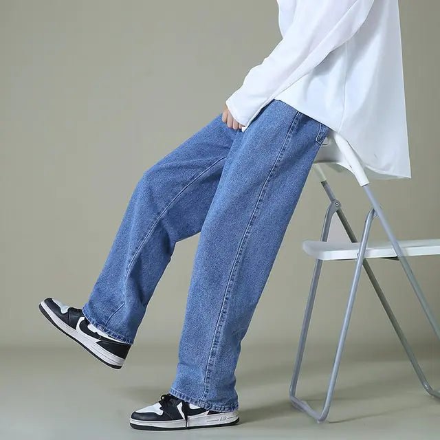 Men's Denim Wide - Leg Pants - mrbonnystore - mrbonnystore - 1173269_CX4IR3F - #product_title# - Men's Denim Wide - Leg Pants - My Store - #store_name# - #Category# - #Product Name#