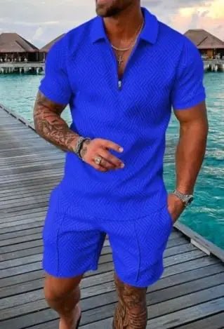 Men's Casual Short Sleeve Lapel Shirt And Shorts Set - mrbonnystore - mrbonnystore - FVEJAQX3G - #product_title# - Men's Casual Short Sleeve Lapel Shirt And Shorts Set - My Store - #store_name# - #Category# - #Product Name#