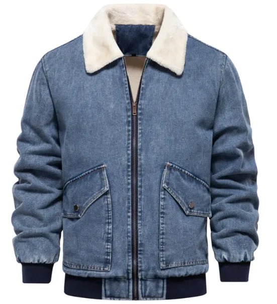 Men's Fleece - Lined Denim Jacket - mrbonnystore - mrbonnystore - Q7G6WHGR8 - #product_title# - Men's Fleece - Lined Denim Jacket - My Store - #store_name# - #Category# - #Product Name#