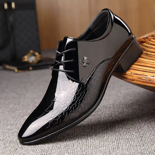 The Bariese New Italian Style Leather Shoes For Men - mrbonnystore - mrbonnystore - 2255800103953188 - Black - 9.5 - #product_title# - The Bariese New Italian Style Leather Shoes For Men - My Store - #store_name# - #Category# - #Product Name#