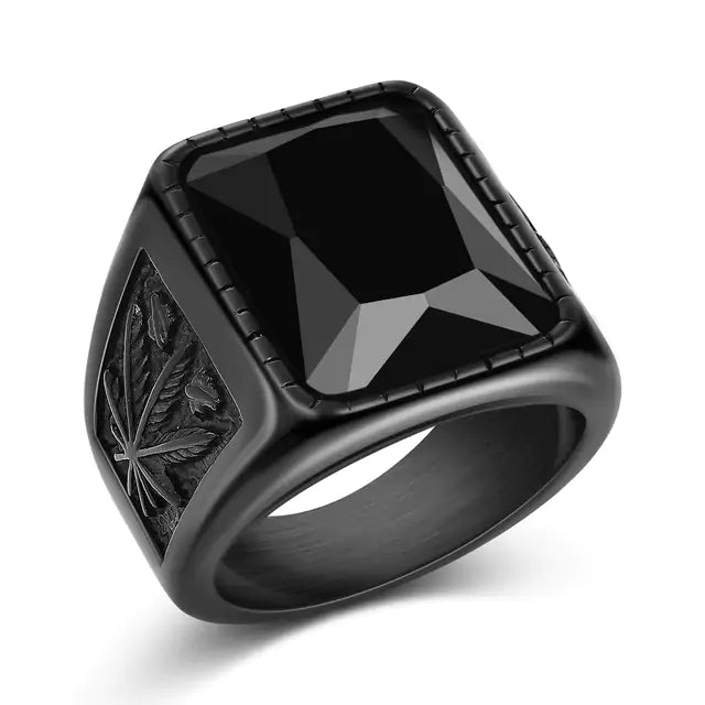 Men's Square Charm Ring - mrbonnystore - mrbonnystore - 678265_JLNLUEK - #product_title# - Men's Square Charm Ring - #store_name# - #Category# - #Product Name#