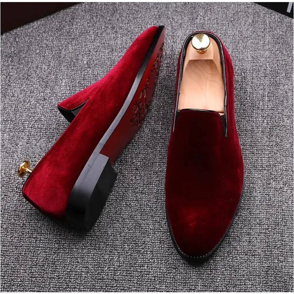 Red Bottom Suede Loafers for Men - mrbonnystore - mrbonnystore - 1005003209106483 - Green - 42 - #product_title# - Red Bottom Suede Loafers for Men - My Store - #store_name# - #Category# - #Product Name#