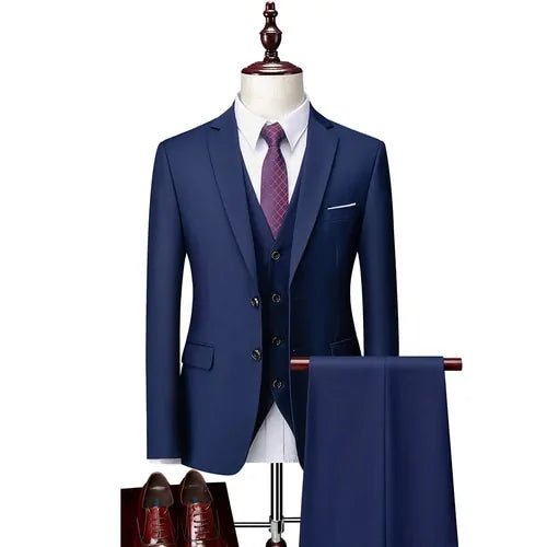 Pure Color Men's Business Suit - mrbonnystore - mrbonnystore - 650148_G8EBCT7 - #product_title# - Pure Color Men's Business Suit - #store_name# - #Category# - #Product Name#