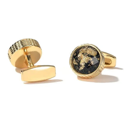 Gold Personalized Round Cufflinks For Men - mrbonnystore - mrbonnystore - 1564815_VHL7WQV - #product_title# - Gold Personalized Round Cufflinks For Men - My Store - #store_name# - #Category# - #Product Name#