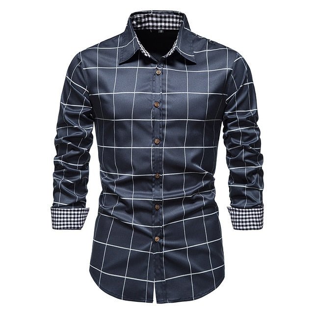 Patchwork Formal Shirts for Men - mrbonnystore - mrbonnystore - 760543_SSVHNOB - #product_title# - Patchwork Formal Shirts for Men - #store_name# - #Category# - #Product Name#