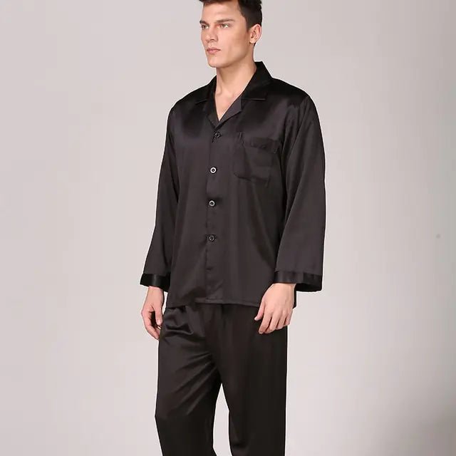 Men's Designer Ice Silk Pajama Set - mrbonnystore - mrbonnystore - 819589_EB6HI4F - #product_title# - Men's Designer Ice Silk Pajama Set - #store_name# - #Category# - #Product Name#