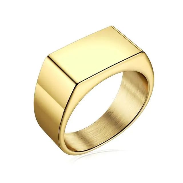 Men's Square Charm Ring - mrbonnystore - mrbonnystore - 678265_8AII1TV - #product_title# - Men's Square Charm Ring - #store_name# - #Category# - #Product Name#