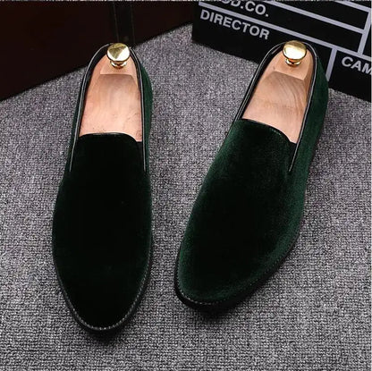 Red Bottom Suede Loafers for Men - mrbonnystore - mrbonnystore - 1005003209106483 - Green - 43 - #product_title# - Red Bottom Suede Loafers for Men - My Store - #store_name# - #Category# - #Product Name#