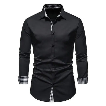 Patchwork Formal Shirts for Men - mrbonnystore - mrbonnystore - 760543_PCDNX6D - #product_title# - Patchwork Formal Shirts for Men - #store_name# - #Category# - #Product Name#