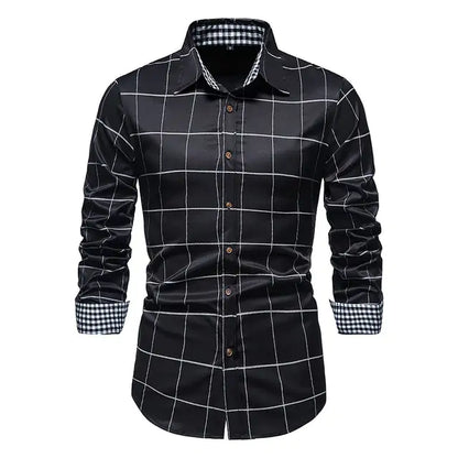 Patchwork Formal Shirts for Men - mrbonnystore - mrbonnystore - 760543_KMJ5BOH - #product_title# - Patchwork Formal Shirts for Men - #store_name# - #Category# - #Product Name#