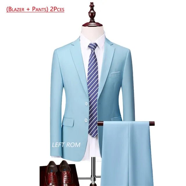 Pure Color Men's Business Suit - mrbonnystore - mrbonnystore - 650148_3IDCILA - #product_title# - Pure Color Men's Business Suit - #store_name# - #Category# - #Product Name#