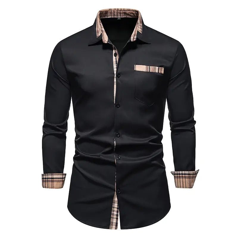 Patchwork Formal Shirts for Men - mrbonnystore - mrbonnystore - 760543_4VTOU0B - #product_title# - Patchwork Formal Shirts for Men - #store_name# - #Category# - #Product Name#