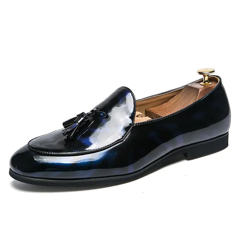 il Lussone - Italian Style Patent Leather Loafers for Men - mrbonnystore - mrbonnystore - 4000659559809 - cx7601 - heise - 9.5 - #product_title# - il Lussone - Italian Style Patent Leather Loafers for Men - My Store - #store_name# - #Category# - #Product Name#