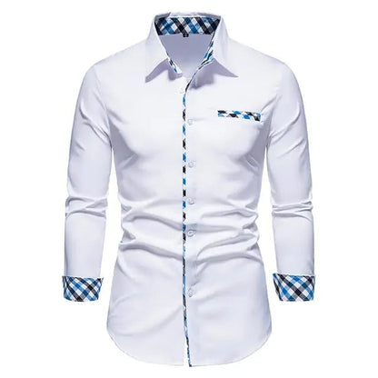 Patchwork Formal Shirts for Men - mrbonnystore - mrbonnystore - 760543_CR09XDH - #product_title# - Patchwork Formal Shirts for Men - #store_name# - #Category# - #Product Name#