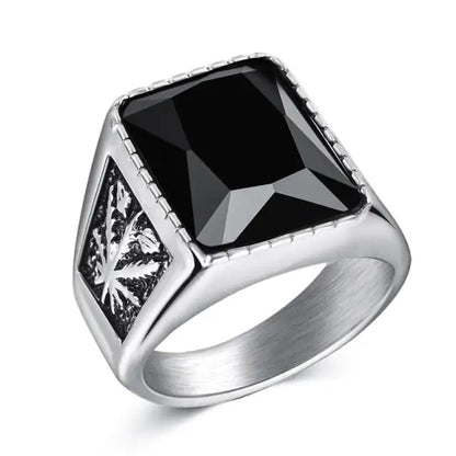 Men's Square Charm Ring - mrbonnystore - mrbonnystore - 678265_BSYS3KL - #product_title# - Men's Square Charm Ring - #store_name# - #Category# - #Product Name#