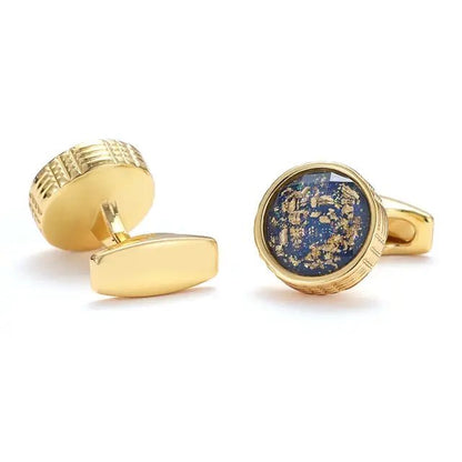 Gold Personalized Round Cufflinks For Men - mrbonnystore - mrbonnystore - 1564815_VHL7WQV - #product_title# - Gold Personalized Round Cufflinks For Men - My Store - #store_name# - #Category# - #Product Name#