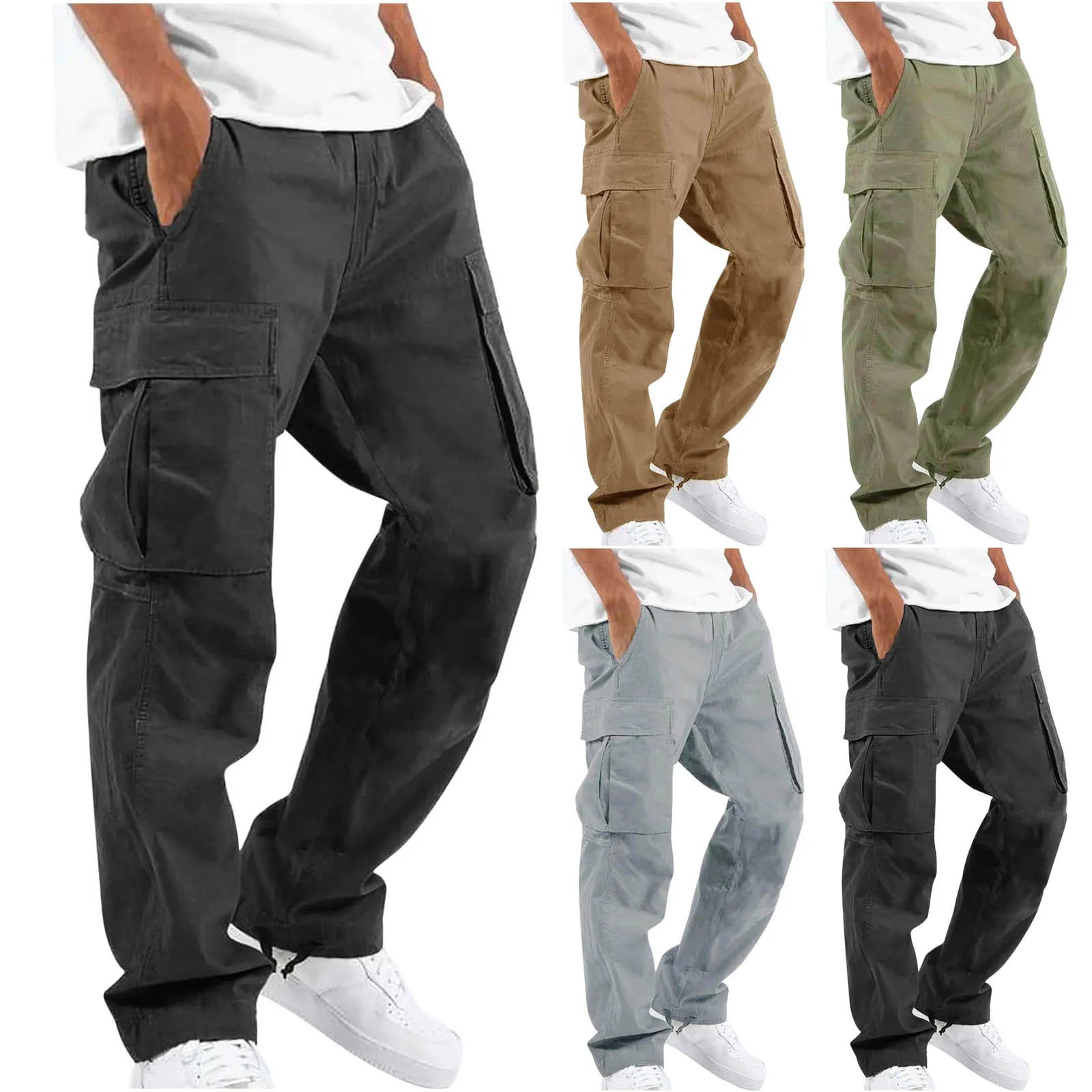 Men's Drawstring Cargo Pants - mrbonnystore - mrbonnystore - H25EYKX2U - #product_title# - Men's Drawstring Cargo Pants - #store_name# - #Category# - #Product Name#